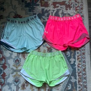 Ladies size sm. Under armour running shorts